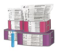 VOUNOT® Lot de 9 housses de rangement sous vide grande capacité - 4 housses, 4 sacs, 1 pompe - pour duvet couettes vetements