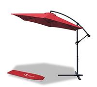 VOUNOT Parasol deporte 3M Rouge fonce avec housse de protection