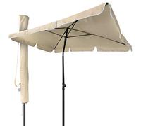 Parasol rectangulaire 2x1.25m avec housse de protection beige