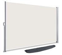 VOUNOT Paravent retractable avec housse de protection 160x300cm Beige