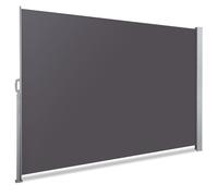VOUNOT Paravent retractable avec housse de protection 1.4x3m Anthracite