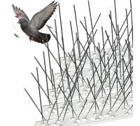 VOUNOT® Pic Anti-Pigeon en Acier Inoxydable 6.5M Pic Anti Oiseaux avec Attaches Câbles Facile à Installer sur Toit Balcon Fenêtre 26 Pcs x 25cm pour eloigner Les Corbeaux Les Mouettes et Les Moineaux
