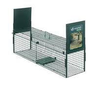 vounot® Piège à Animaux Vivants 100x29x40cm Cage de Capture sans Cruauté avec Poignée Trappe Réutilisable pour Rats Fouines Lapins Renard Usage Intérieur et Extérieur Vert
