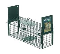 vounot® Piège à Animaux Vivants 60x18x25cm Cage de Capture sans Cruauté avec Poignée Trappe Réutilisable pour Rats Fouines Lapins Renard Usage Intérieur et Extérieur Vert