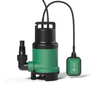 VOUNOT® Pompe d'évacuation pour eaux chargées 14000L/h - profondeur 7m - automatique avec flotteur - protection thermique