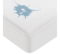 VOUNOT® Protège Matelas 90x200x30 cm Alèse Imperméable Drap Housse Respirant avec Élastique Tout Autour Housse Matelas Certifié Oeko TEX Alaise Anti-Acarien et Anti Poussière Blanc