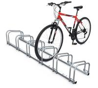 vounot® Râtelier Vélo 6 Vélos Range Vélo Système Range Vélo Rangement pour Vélo Support pour Bicyclette Sol ou Mural en Acier Revêtu Support de Rangement Vélo Jardin ou Garage Râtelier Familial