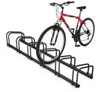 vounot® Râtelier Vélo 6 Vélos Range Vélo Système Range Vélo Rangement pour Vélo Support pour Bicyclette Sol ou Mural en Acier Revêtu Support de Rangement Vélo Jardin ou Garage Râtelier Familial Noir