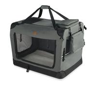 Sac transport pliable chien chat caisse cage portable 70x52x52cm gris