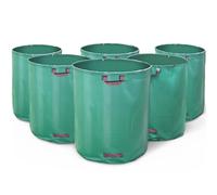 VOUNOT® Sacs de Jardin Extra Large Lot de 6 Sac de Jardin 500L Sacs de déchets Jardin résistants Sac à déchets de Jardin Sac déchet en PP Robuste Lot de 6 Sacs Poubelle de Jardin