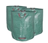 VOUNOT® Sacs de Jardin XXL Lot de 3 Sac de Jardin 272L Sacs de déchets Jardin résistants Sac à déchets de Jardin Sac déchet en PP Robuste Lot de 3 Sacs à déchets de Jardin Sacs Poubelle de Jardin