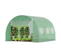 VOUNOT® Serre de Jardin Tunne 9m2 en Acier galvanisé Serre de Jardin Maraichère Verte Idéale pour Faire Pousser et protéger Vos Plantes en Toutes Saisons