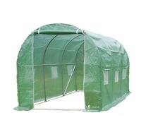 Serre de jardin tunnel 6m2 en acier galvanise- taille : 3x2x2m vert G