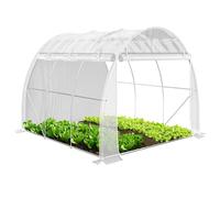 VOUNOT® Serre de Jardin Tunnel 300x200x200cm en Acier Galvanisé PE Haute densité 140 g/m² 6m2 Anti-UV avec Zip Enroulables Idéale pour Toutes Saisons