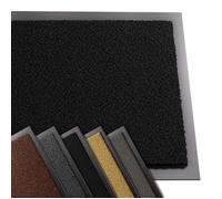 vounot® Tapis de Porte Paillasson d'Entree Interieur et Extérieur Tapis Antidérapant et Anti-Poussière Tapis d’entrée Imperméable Lavable 40x60cm Noir