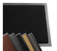vounot ® Tapis de Porte Paillasson d'Entree Interieur et Extérieur Tapis Antidérapant et Anti-Poussière Tapis d’entrée Imperméable Lavable 40x60cm Noir