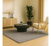 VOUNOT ® Tapis de Salon Moderne Ultra Doux Tapis à Poils Ras Lavable en Machine avec Un sous-Tapis antidérapant fourni pour Le Salon la Chambre ou la terrasse 140x200cm Gris