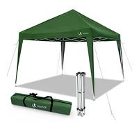 VOUNOT® Tonnelle de Jardin 3x3m Pliable Tente Pliante de Jardin Rapide à Installer Auvent Pliable pour Camping Festival Plage Jardins Inclus Sac de Transport et Sac de Sable Vert