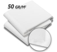vounot® Bâche de Protection Hivernale en Tissu Non-Tissé 50g/m² avec Piquets de Fixation Respirante et Résistante Protection Contre Le Gel pour Les Plantes Voile d’hivernage 1.5x20M
