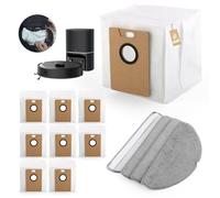 VOUPRONGZY12 Pièces Kit D'accessoires pour Tapo RV30 Max Plus/Tapo RV20 Max Plus Aspirateur Robot avec 8 RVA202 Sacs à Poussière, 4 RVA301 Chiffon de Nettoyage Bag xx