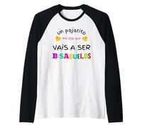 Vous Allez Voir Bisabuelos de Sorpresa Futuros Anuncio Embarazo Manche Raglan