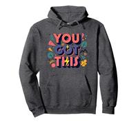 Vous Avez Cette Typographie motivante Sweat à Capuche, Unisexe pour Adultes, Chiné Foncé, M
