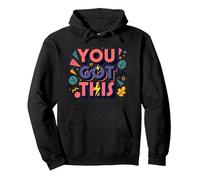 Vous Avez Cette Typographie motivante Sweat à Capuche, Unisexe pour Adultes, Noir, M