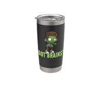 Vous avez des cerveaux ? Zombie affamé Zombies drôles d'Halloween Gobelet isotherme en acier inoxydable double paroi