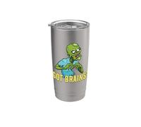 Vous avez des cerveaux ? Zombie affamé Zombies drôles d'Halloween Gobelet isotherme en acier inoxydable double paroi