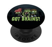 Vous Avez des Cerveaux ? Zombie affamé Zombies drôles d'halloween PopSockets PopGrip Adhésif