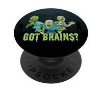 Vous Avez des Cerveaux ? Zombie affamé Zombies drôles d'halloween PopSockets PopGrip Adhésif