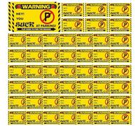 Vous avez garé comme un idiot, suce avec des cartes de stationnement - Cartes de stationnement avec des cartes de blague | 50 cartes de visite, billets de stationnement, notes de stationnement