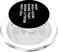 Vous Avez l'air Vraiment Bizarre de Faire Cela avec Votre tête PopSockets PopGrip pour MagSafe