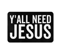 Vous Avez Tous Besoin De Jésus Tapis De Bain Durable Tapis De Douche Lavable en Machine Paillasson D'Entree pour Couloir Chambre Extérieur 40X60Cm