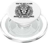 Vous Avez Un Lion à l'intérieur de Ces poumons Religieux chrétiens PopSockets PopGrip pour MagSafe