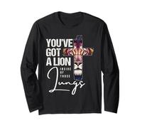Vous Avez Un Lion dans Ces poumons Jesus Christian Lion Manche Longue