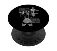 Vous Avez vaincu la Croix ennemie Y2K Anime Goth Girl PopSockets PopGrip Adhésif