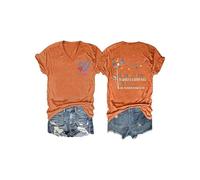 Vous comptez chère Personne derrière Moi des t-Shirts à Cou de Cou à la Mode pour Les Femmes (Orange XL) (XL Orange)