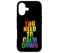 Vous devez Vous Calmer LGBT Rainbow Coque pour iPhone 17