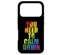 Vous devez Vous Calmer LGBT Rainbow Coque pour iPhone 17 Pro