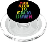 Vous devez Vous Calmer LGBT Rainbow PopSockets PopGrip pour MagSafe