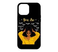 Vous êtes Afro-américain chrétien mélanine Afro Femmes Noires Coque pour iPhone 12 Pro Max
