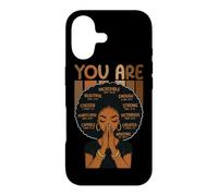 Vous êtes Afro-américain chrétien mélanine Afro Femmes Noires Coque pour iPhone 17