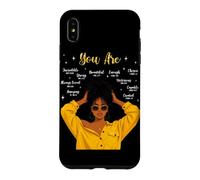 Vous êtes Afro-américain chrétien mélanine Afro Femmes Noires Coque pour iPhone XS Max