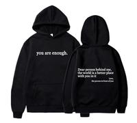 Vous êtes assez de sweat à capuche, chère personne derrière moi, pour les gens derrière moi - Le monde est un meilleur sweat-shirt, Noir , XL