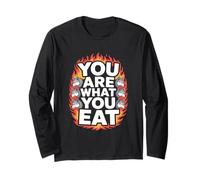 Vous êtes ce Que Vous Mangez - Un Dicton Amusant : Wolf Flames Manche Longue