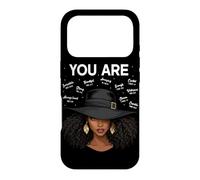 Vous êtes des Femmes Noires Afro-américaines chrétiennes versets bibliques Coque pour iPhone 17 Pro