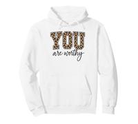 Vous êtes Digne de Leopard Girl Empowerment Sweat à Capuche