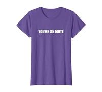 Vous êtes en Mode muet T-Shirt, Femme, Violet Chiné, M