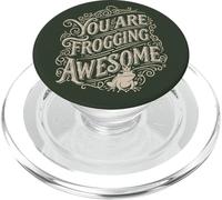 Vous êtes en Train de créer Une Incroyable Motivation pour Le Bien-être des Grenouilles PopSockets PopGrip pour MagSafe